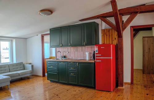 West Pomeranian Voivodeship Apartment | Retro Wooden Touch Apartment