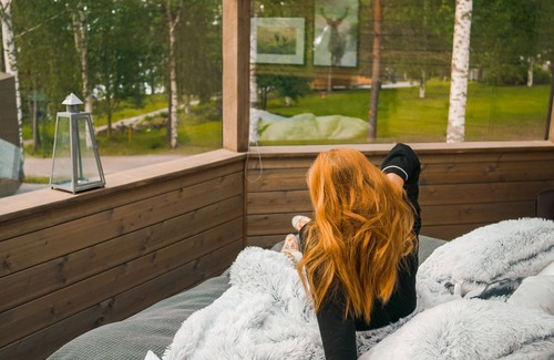 Hankasalmi Cabin | Revontuli Resort Glass Igloos