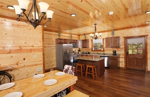 Caton Cabin | Ridgeview Splash - Private pool, theater, game room, and views!
