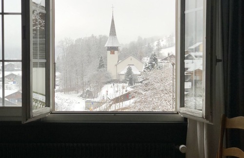 Lauterbrunnen Ski Chalet | Ridiculously amazing views, cool apartment too!