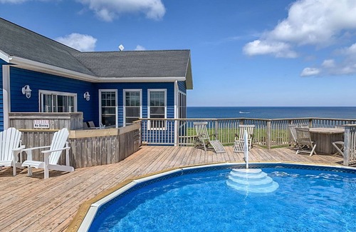 Sea View House | Rig’s Ladder – Luxury oceanfront, Pool, Hot-tub, Beautiful Beach, AC