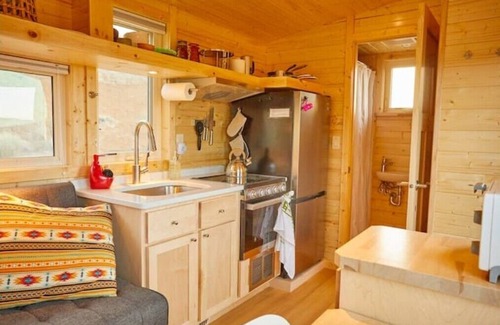 Arroyo Hondo House | Rio Tiny Home w Mountain View, Hot Tub, 2 miles to Black Rock Hot Springs