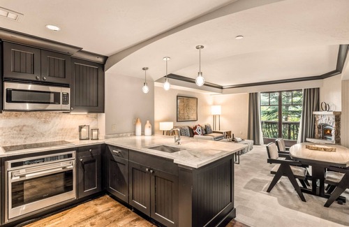 Avon Condo | ! RITZ FALL COLORS NOW! LUXURY 1BR-HIKE BIKE POOL w/VIEWS, 2 DECKS/FIREPLACES