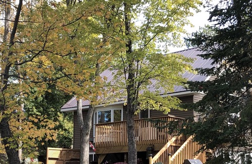 North Bay Apartment | River Access, Private Hot Tub, Quiet Spot in Town
