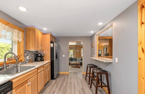 Newaygo Cottage | River Front Home with Amazing views and a shared private island!