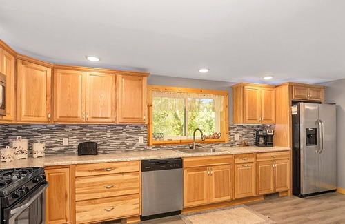 Newaygo Cottage | River Front Home with Amazing views and a shared private island!