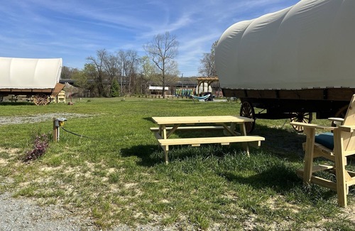 Lillington House | River-Front Wagon Glamping- The Dogwood