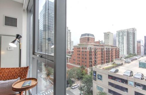 Near North Side Apartment | River N 1BR w Gym WD nr Mag Mile by Bluegound CHI-127