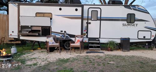 Bastrop House | River RV, Romance Glamping Pup Paradise Riverside