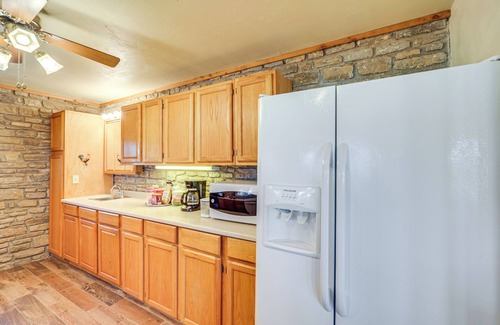 Brady House | Riverfront Brady Retreat on 25 Acres!