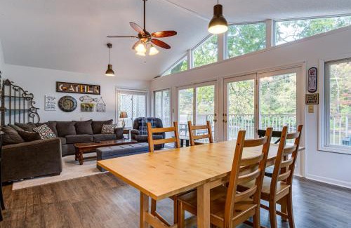 Rockfield House | Riverfront Brookston Retreat with Deck and River Tubes
