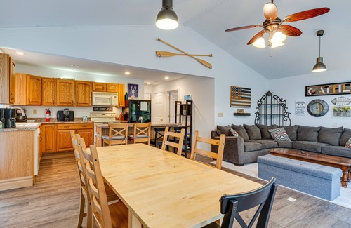 Rockfield House | Riverfront Brookston Retreat w/Deck & River Tubes