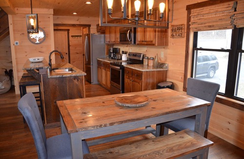 Mineral Bluff House | Riverfront cabin located steps from the beautiful Toccoa River w/hot tub