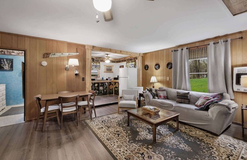 Points Ski Chalet | Riverfront Cabin, Wood Stove, Fire Pit & Grill