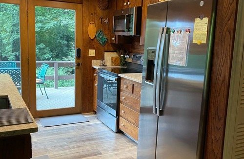 Canton House | Riverfront & Creekfront Chalet near Waynesville & GSMNP- Free high speed WiFi!
