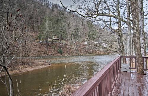 Elkins House | Riverfront Elkins Home with Fireplace and Deck!