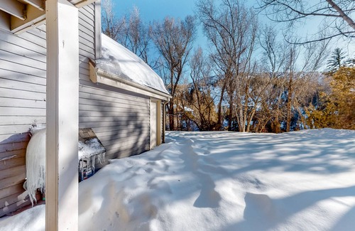 Edwards Condo | Riverfront, ground-floor condo with fireplace & fishing access - near Riverwalk