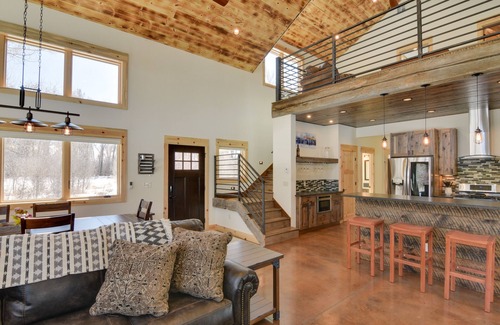 Gunnison House | Riverfront Home w/BBQ: 2 Mi to Downtown Gunnison!