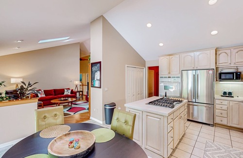 Thompsonville House | Riverfront home with deck & fireplace - near Crystal Mountain & golf courses