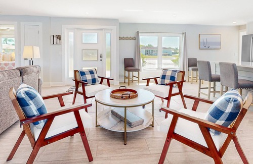 Fort Myers Shores House | Riverfront home with beautiful views, private pool, screened lanai, grill, & W/D