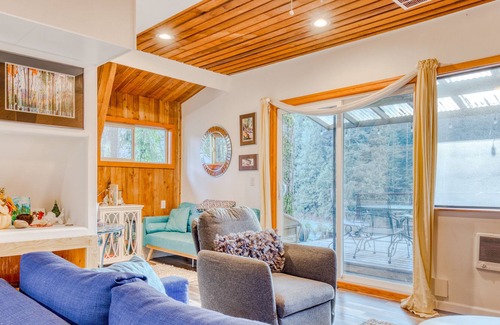 Washougal House | Riverfront house with hot tub, woodstove, beautiful views, patio, firepit & W/D