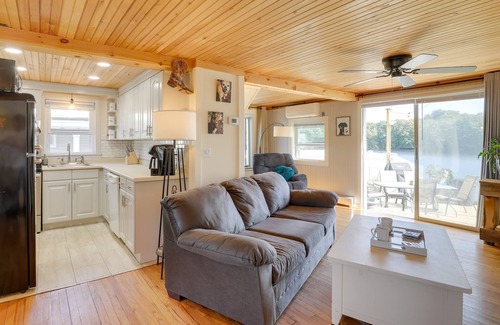 Manchester House | Riverfront New Hampshire Cottage w/Boat Dock