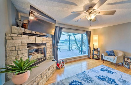Rockford House | Riverfront Rockford Home with Fire Pit and Deck!