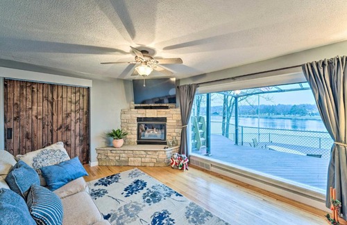 Rockford House | Riverfront Rockford Home with Fire Pit and Deck!