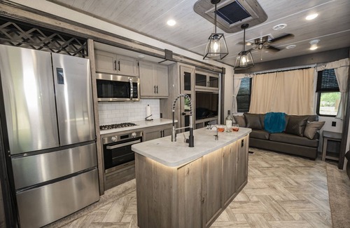Bandera House | Riverfront RV on Medina River/1 Blk off Main/River Yurt Village & RV Park