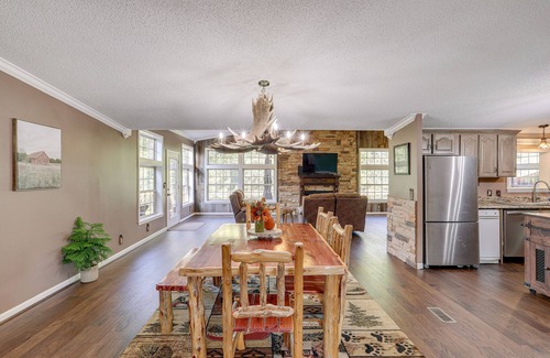 Mountain View House | Rivers Edge retreat is an entire home located on the shore of the White River