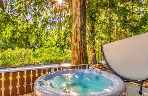 Greenwater Cottage | Riverside cabin near Mount Rainier with hot tub!
