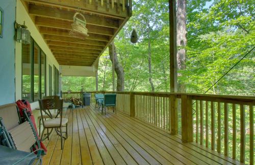 Scipio House | Riverside Cabin with 3 Decks in North Vernon!