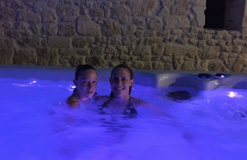 Pons Cottage | Riverside cottages & watermill in Pons with heated swim spa/pool.