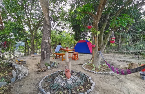 Tayug Villa | Riverside Native guest house and A-framed cabin for family picnic and camping.