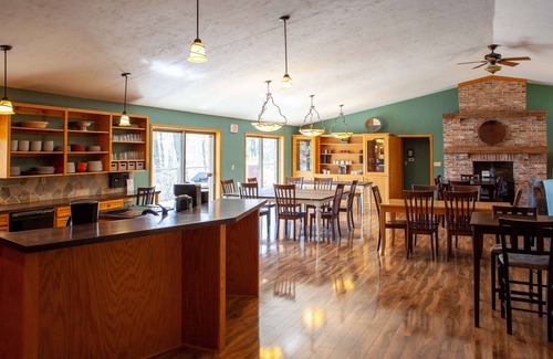 Port Sheldon House | Riverside Retreat on 30 Wooded Acres-Perfect for Families, Teams, and Gatherings