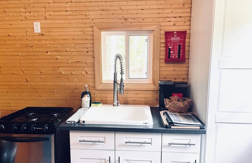 Moncton Cabin | Riverside RnR Offgrid Cabins - Blue Cabin , Shediac NB
