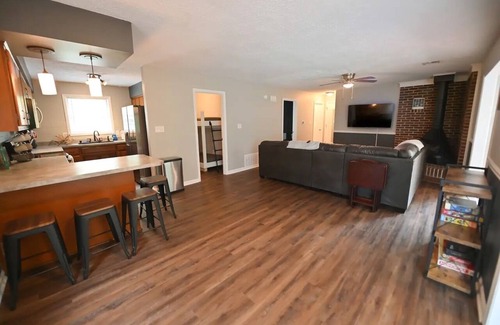 Lawrenceburg House | Riverside Roost -bourbon themed waterfront home