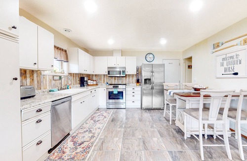 Reedsport House | Riverview retreat with game room | walk to dining | near beach, dunes, lakes