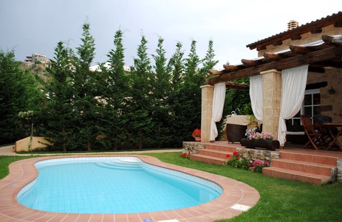 Platanias Town Villa | Rock House's Villa Rhapsody Secluded with private pool and garden very quiet.