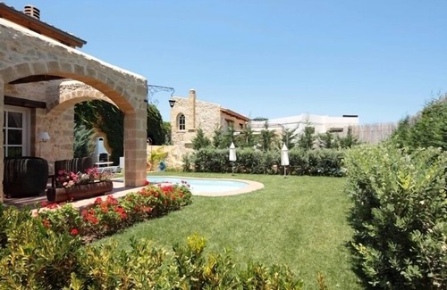 Platanias Town Villa | Rock House's Villa Rhapsody Luxurious Secluded Villa with Private Pool, garden.