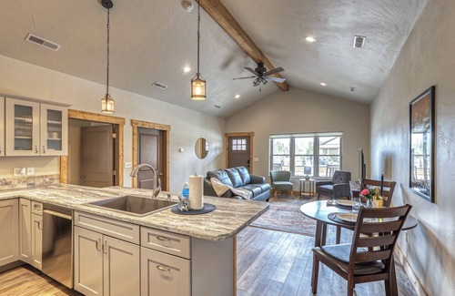 Rockerville Condo | Rockerville Gold Town Lodging #1- This one-bedroom condo is your perfect home base for adventure and relaxation. Just minutes from Mount Rushmore, Crazy Horse Memorial, Custer State Park, Sturgis, and the Badlands.
