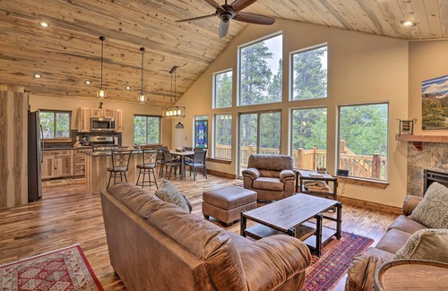 Alma Cabin | Rocky Mountain Alma Cabin with Deck & Hot Tub!