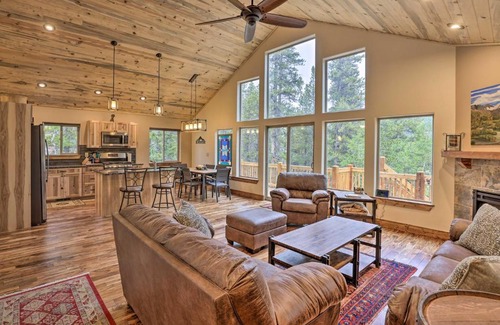 Alma House | Rocky Mountain Alma Cabin with Deck and Hot Tub!
