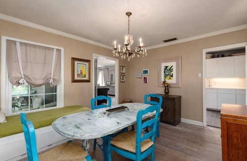 Bay Area House | Romantic 1938 Bay House Steps from Ocean Dr Porches, Gardens & Coastal Charm