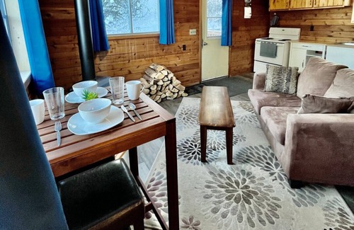 Sioux Narrows Nestor Falls Cabin | Romantic Cabin with Woodstove, Shared Hot Tub and Infrared Sauna.