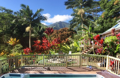 Wainiha House | Romantic Cottage, Private Acre of Paradise, View! Pool!