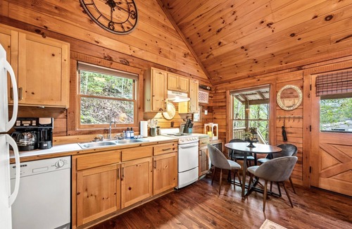 Townsend Cabin | Romantic, Hot Tub, Game Room, walk to bike path