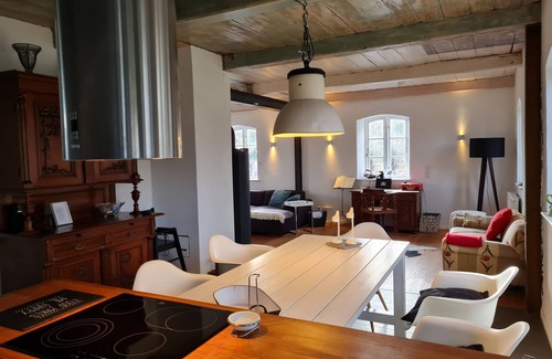 Neukirchen/Erzgeb House | Romantic, listed thatched-roof house with wood-burning stove and garden