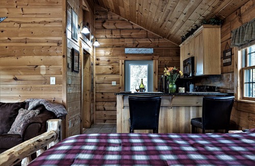 Stanley Cabin | Romantic LURAY Mountain Log Cabin #4 Couples Hot Tub Stone Fireplace Mtn Views