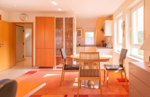 Schriesheim Apartment | Rooftop 85qm - Burgblick - nahe Heidelberg - Loggia - Büro - Klima